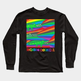 rainbow crocodile Long Sleeve T-Shirt